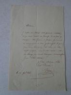 lettre manuscrite Jean-Baptiste Madou de 1846, Antiquités & Art, Handgeschreven brief, Enlèvement ou Envoi
