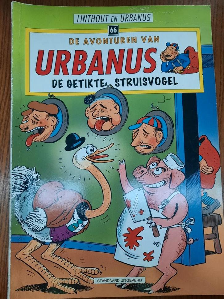 Urbanus - De getikte struisvogel, Boeken, Stripverhalen, Gelezen, Ophalen of Verzenden