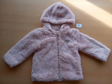 Zeer mooi zacht roos fluffy jasje maat 92meisje Tumble'n Dry beschikbaar voor biedingen