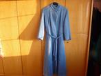 Gewatteerde badjas met riem, vintage blauw, Blauw, Vintage, Ophalen of Verzenden, Badjas
