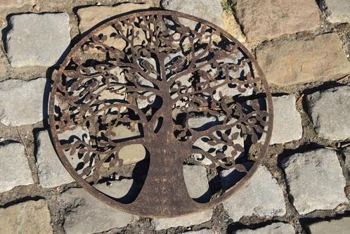 Arbre de vie circulaire en fer forgé (diamètre 60 cm), Jardin & Terrasse, Décoration murale de jardin, Neuf, Enlèvement