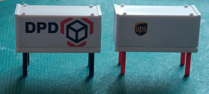 NLK 0704 20FT AFZETCONTAINERS 1/160, Hobby en Vrije tijd, Modeltreinen | N-Spoor, Nieuw, Overige typen, Overige merken, Ophalen of Verzenden