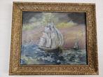 Schilderij 'Zeilschip op zee' met lijst, Antiek en Kunst, Kunst | Schilderijen | Klassiek, Ophalen