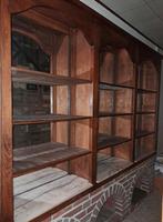 TOOGKAST marmer vol hout spiegel, Antiek en Kunst, Antiek | Meubels | Kasten, Ophalen