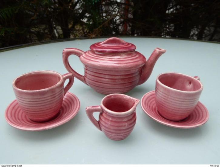 Dinette en porcelaine anglaise rose, Antiek en Kunst, Antiek | Porselein, Ophalen