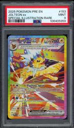 Jolteon ex [SIR] PSA 9 - 153/131 - Prismatic Evolutions 2025, Verzenden, Zo goed als nieuw, Losse kaart