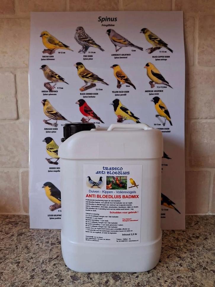 Anti Bloedluis Badmix 5L - Winkel & webshop - OPEN op zondag, Dieren en Toebehoren, Vogels | Toebehoren, Nieuw, Ophalen