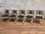 10 Frits Hansen stoelen Kasper Salto / prijs per stoel, Vijf, Zes of meer stoelen, Metaal, Modern, Gebruikt
