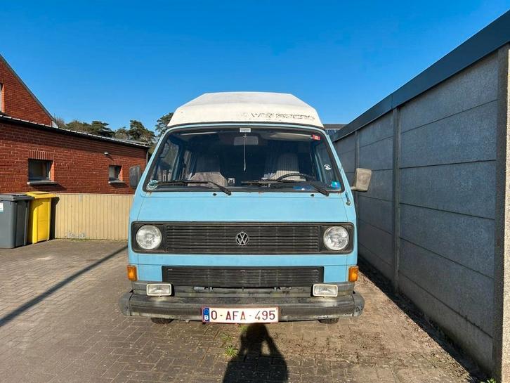volkswagen t3 camper, Autos, Volkswagen, Particulier, Transporter, Diesel, 5 portes, Bleu, Enlèvement