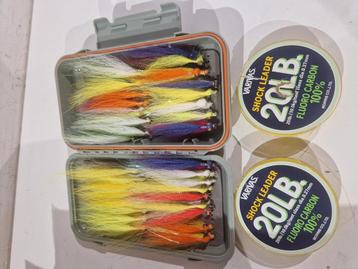 35 x clouser in Guideline waterdichte vliegdoos en Varivas  beschikbaar voor biedingen