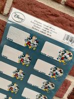 Vintage Disney Mickey en Minnie Mouse etiketten/stickers, Ophalen of Verzenden, Nieuw, Meerdere stickers