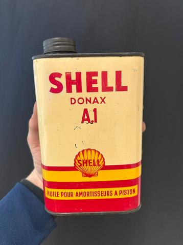 Bidon d’huile olie blik olie blik vintage Shell donax u beschikbaar voor biedingen