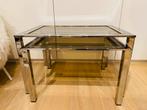 Set vintage nesting tables, Huis en Inrichting, Ophalen, 50 tot 100 cm, Zo goed als nieuw, Glas
