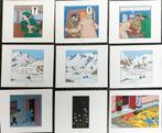 Lot de planche tintin moulinsart 2010, Collections, Personnages de BD, Comme neuf, Tintin, Image, Affiche ou Autocollant, Enlèvement ou Envoi