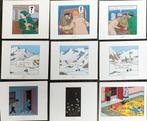 Lot de planche tintin moulinsart 2010, Comme neuf, Tintin, Image, Affiche ou Autocollant, Enlèvement ou Envoi