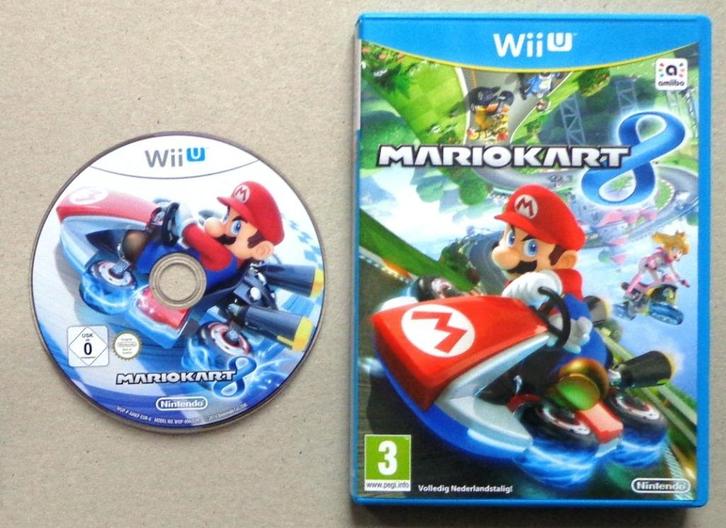 Mario Kart 8 voor de Nintendo Wii-U, Games en Spelcomputers, Games | Nintendo Wii U, Zo goed als nieuw, Racen en Vliegen, 3 spelers of meer