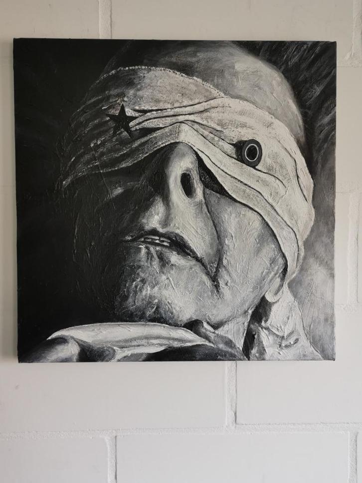 David Bowie - Blackstar - Lazarus - acryl op doek, Antiek en Kunst, Kunst | Schilderijen | Modern, Ophalen