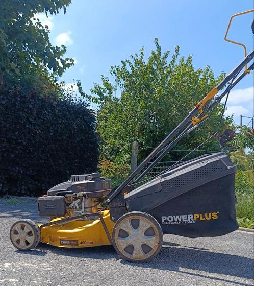 Grasmaaier benzine PowerPlus, Tuin en Terras, Grasmaaiers, Zo goed als nieuw, Ophalen