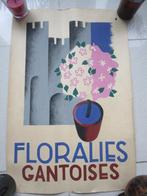 GENT FLORALIEN ORIGNELE AFFICHE, Antiek en Kunst, Ophalen of Verzenden