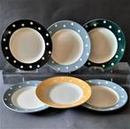 ✔6 assiettes Boch pastel vintage 50'60', Enlèvement ou Envoi