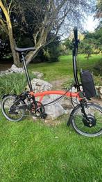 Brompton H6L elektrisch 0KM Cline Coral fire 6 versnellingen, Nieuw, Versnellingen, Brompton, Totaal opvouwbaar