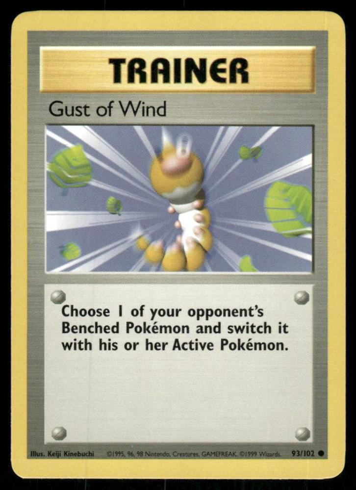 Gust of Wind 93/102 - Base, Hobby en Vrije tijd, Verzamelkaartspellen | Pokémon, Gebruikt, Verzenden
