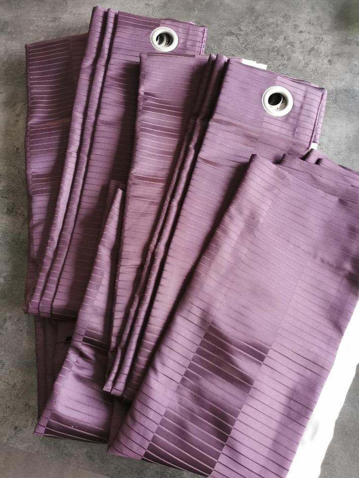 Set verduisterende gordijnen, Huis en Inrichting, Stoffering | Gordijnen en Lamellen, Zo goed als nieuw, 200 cm of meer, 100 tot 150 cm