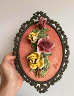 Vintage kader met roosjes, Antiek en Kunst, Ophalen of Verzenden