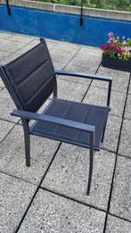 Tuinstoelen - set van 4 stoelen., Ophalen, Zo goed als nieuw, Aluminium, Stapelbaar