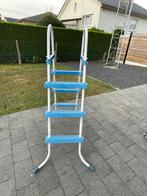Zwembadladder 3 Treden blauw, Ophalen, Gebruikt, Ladder