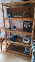 Bamboo vintage rek, Huis en Inrichting, Kasten | Boekenkasten, Ophalen, Zo goed als nieuw, Met plank(en)