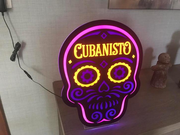 Cubanisto LED lichtreclame nieuw, Verzamelen, Merken en Reclamevoorwerpen, Nieuw, Lichtbak of (neon) lamp, Ophalen of Verzenden