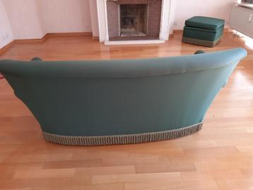 vintage zetel + poef beschikbaar voor biedingen