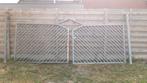 Gegalvaniseerde poort, Ophalen, Gebruikt, 100 tot 150 cm, IJzer