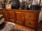 TV-Meubel dressoir 148 cm. - Eichholtz lage kast, Ophalen, 100 tot 150 cm, Eikenhout, Zo goed als nieuw