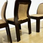 Set van 4 vintage curved brutalist stoelen : opmaakproject, Antiek en Kunst, Ophalen of Verzenden