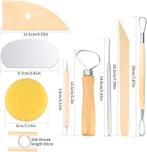 aardewerk gereedschapsset | GRATIS LEVERING, Hobby en Vrije tijd, Pottenbakken, -, Verzenden, -, Nieuw