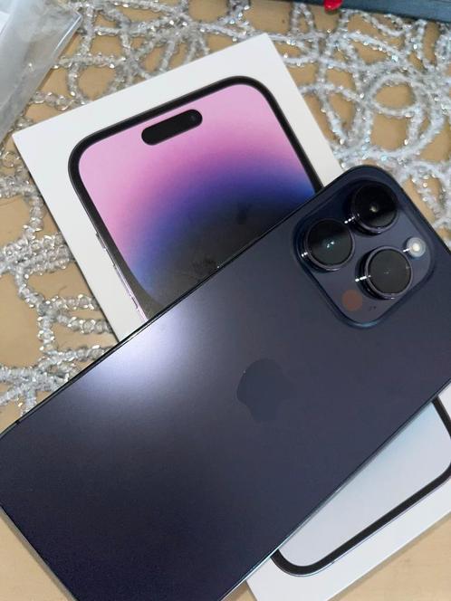 Iphone 14 Pro Noir Violet Intense, Telecommunicatie, Mobiele telefoons | Apple iPhone, Zo goed als nieuw, iPhone 14, Paars, Ophalen of Verzenden