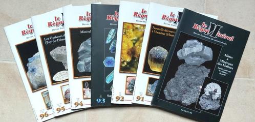 Revue Le Règne Minéral 2010 n° 91 à 96 + hors série XVI, Collections, Minéraux & Fossiles, Minéral, Enlèvement ou Envoi