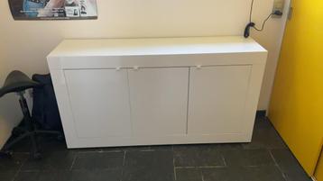 Wit hoogglans dressoir, Huis en Inrichting, Kasten | Dressoirs, Ophalen, Gebruikt