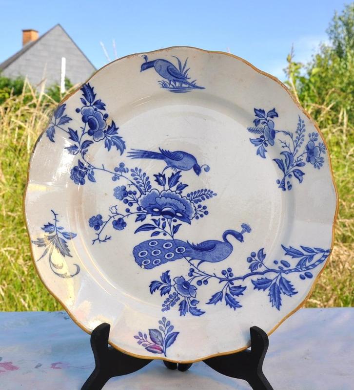 plat mural bfk decor au paon, Antiek en Kunst, Antiek | Keramiek en Aardewerk, Ophalen of Verzenden