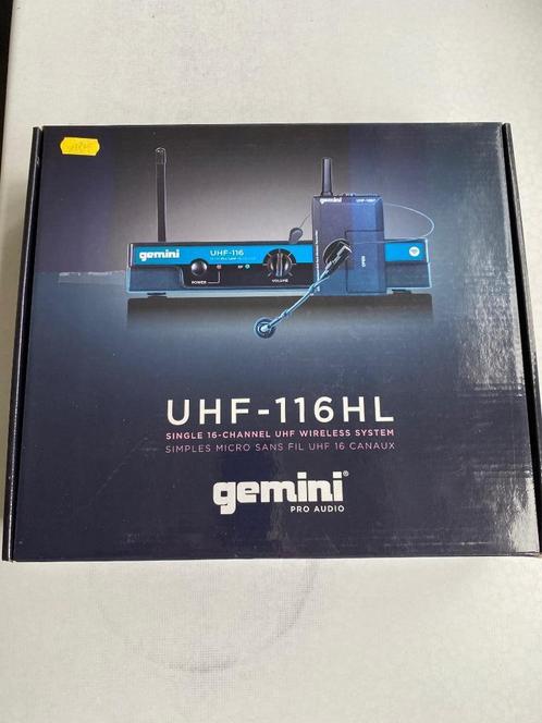 Gemini UHF-116HL wireless headset, Muziek en Instrumenten, Microfoons, Nieuw, Zangmicrofoon, Draadloos, Ophalen of Verzenden