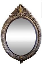 ✔Grand Miroir XIXe de style Louis XV "155 x 105cm", Comme neuf, 100 à 125 cm, Ovale, 150 à 200 cm
