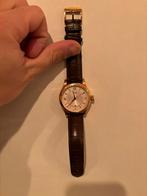 Oris Automatic Classic goudbruine leren band voor heren, Handtassen en Accessoires, Ophalen, Leer, Staal, Polshorloge