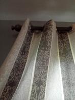 6 rideaux baroque argenté, Maison & Meubles, Ameublement | Rideaux & Stores à lamelles, Gris, Comme neuf, 100 à 150 cm, 150 à 200 cm