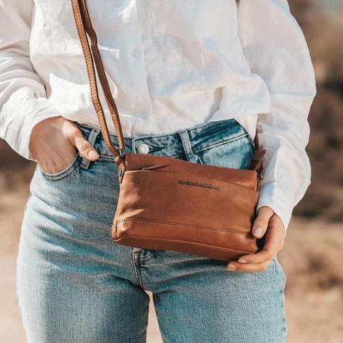 Leren schoudertas the chesterfield brand, Handtassen en Accessoires, Tassen | Schoudertassen, Zo goed als nieuw, Overige merken