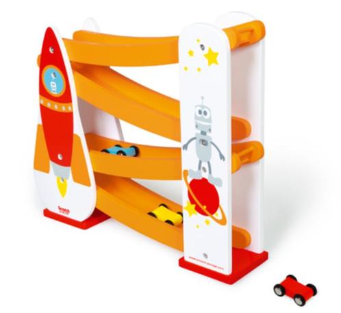 Houten autobaan raket Scratch, Kinderen en Baby's, Kraamcadeaus en Geboorteborden, Nieuw, Kraamcadeau, Ophalen of Verzenden
