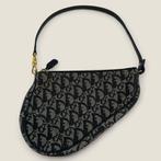 Authentieke Dior saddle bag pouch, Ophalen of Verzenden, Gebruikt, Blauw, Schoudertasje