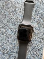 Apple Watch Series 4 (GPS) - 44mm spacegrijs alu, zwarteband, Comme neuf, Noir, La vitesse, Apple