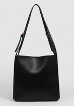 Zwart leren tas, Handtassen en Accessoires, Tassen | Damestassen, Ophalen of Verzenden, Nieuw, Zwart